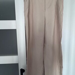 Women’s Tan Pinstripe Pants